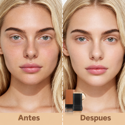 Base hidratante en barra con brocha